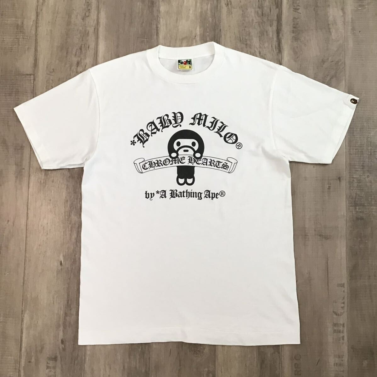 Bape x Chrome Hearts Baby Milo T-shirt a bathing ape NIGO White 