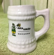JUCA LEMAO AV. SUMARE SAO PAULO MUG MINIATURE MINI STEIN CUP WHITE