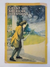 Great American Inventions Vintage Pamphlet Ben Franklin Dr. Caldwell's Syrup