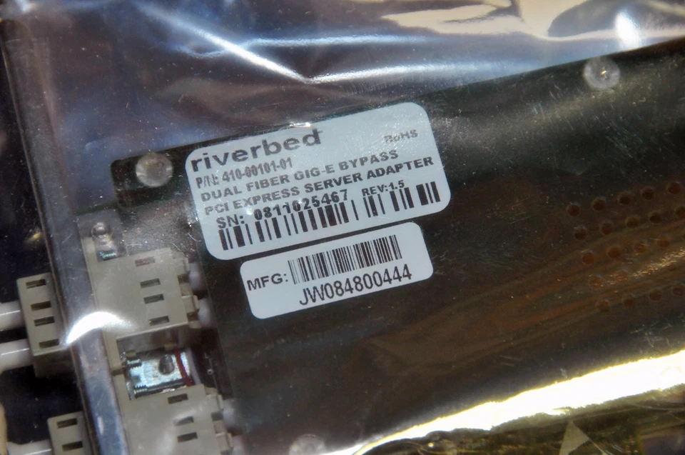 Riverbed NIC-01G-2SX Dual Fiber SX GIG-E PCIe Server Adapter 410-00101-01 - Image 2 of 4