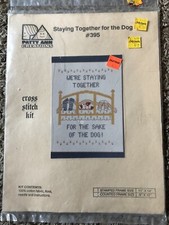 Patty Ann Creations "Staying Together For The Dog 395 Cross Stitch Kit Nos Vtg