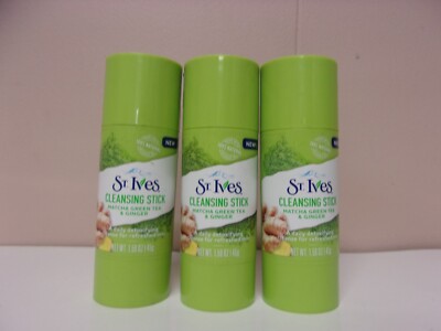 Lot of 3 St. Ives Cleansing Stick (Matcha Green Tea & Ginger) 1.59 oz each #309