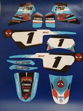 Graphic Kit Deco complet Spiderman pour moto cross Yamaha PW 50 PW50  