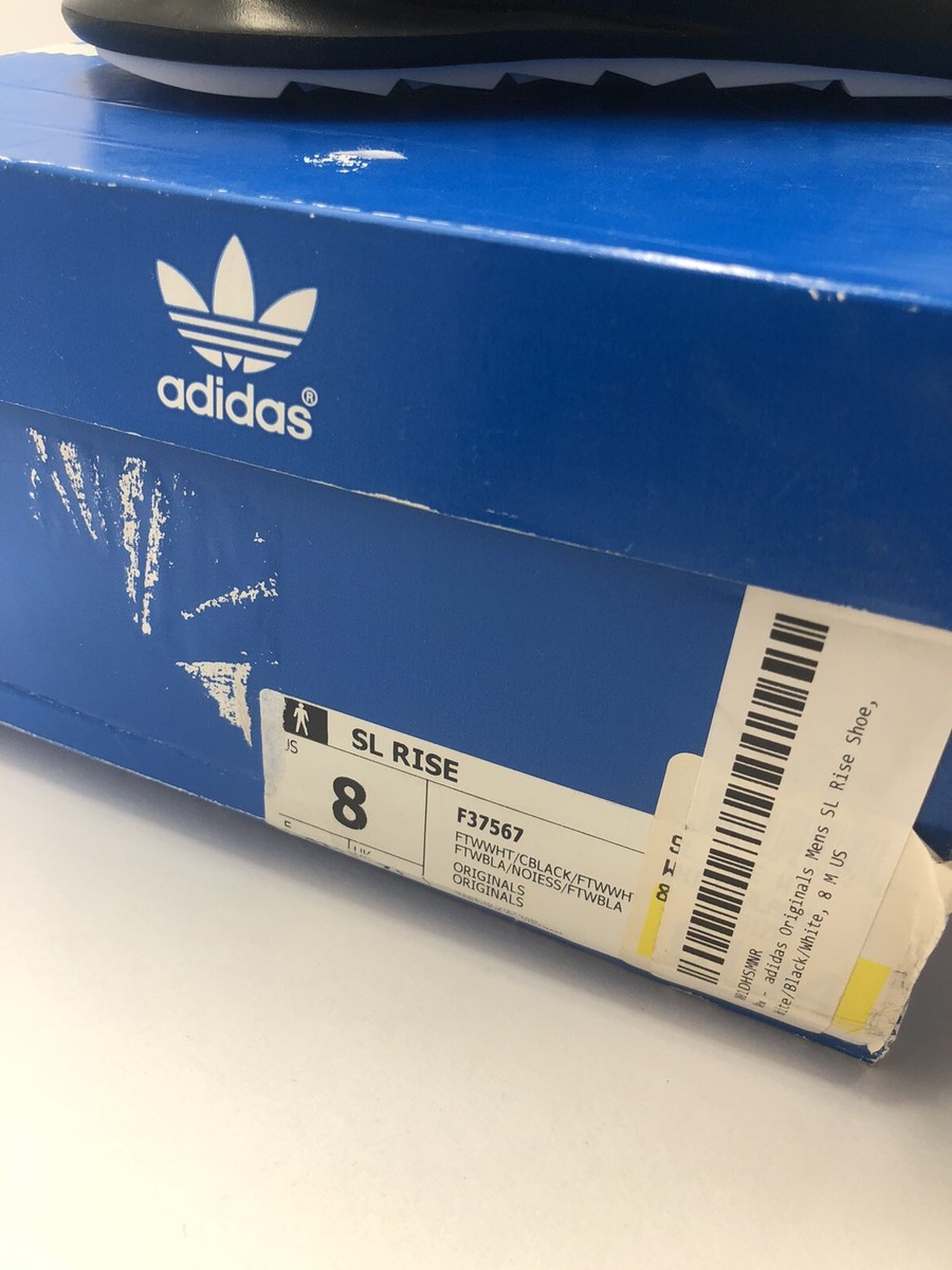 Adidas SL Rise Mens White Black Mesh Athletic Running Shoes  display picture 1