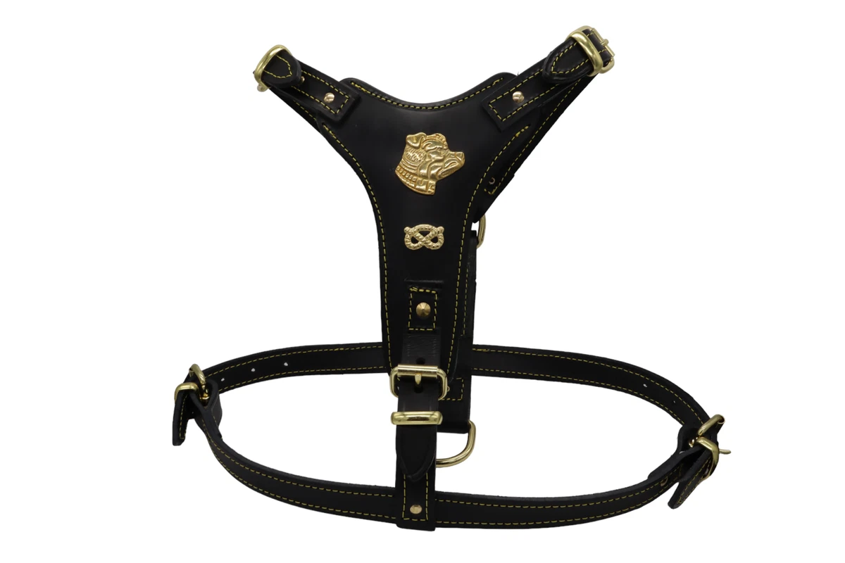 Padded Leather Staffordshire Bull Terrier Harness Staffy Harness