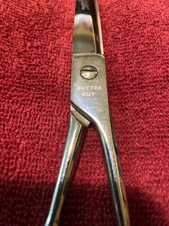 Geib crocodile cr95 butter cup 9” Dog grooming Scissors curved - Image 3 of 4