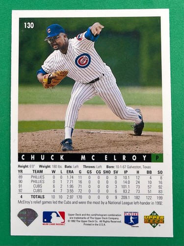 1993 Upper Deck Baseball *CHOOSE YOUR CARD/FINISH YOUR SET* #1-250 NM - Picture 98 of 180