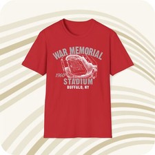 Camiseta de fútbol War Memorial Stadium 1960 corte clásico - Buffalo Bills