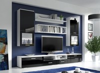 Living Room Furniture Set Display Modern Wall Unit Tv Cabinet High Gloss + Pilot Living Room Furniture Set Display Modern Wall Unit Tv Cabinet High Gloss + Pilot