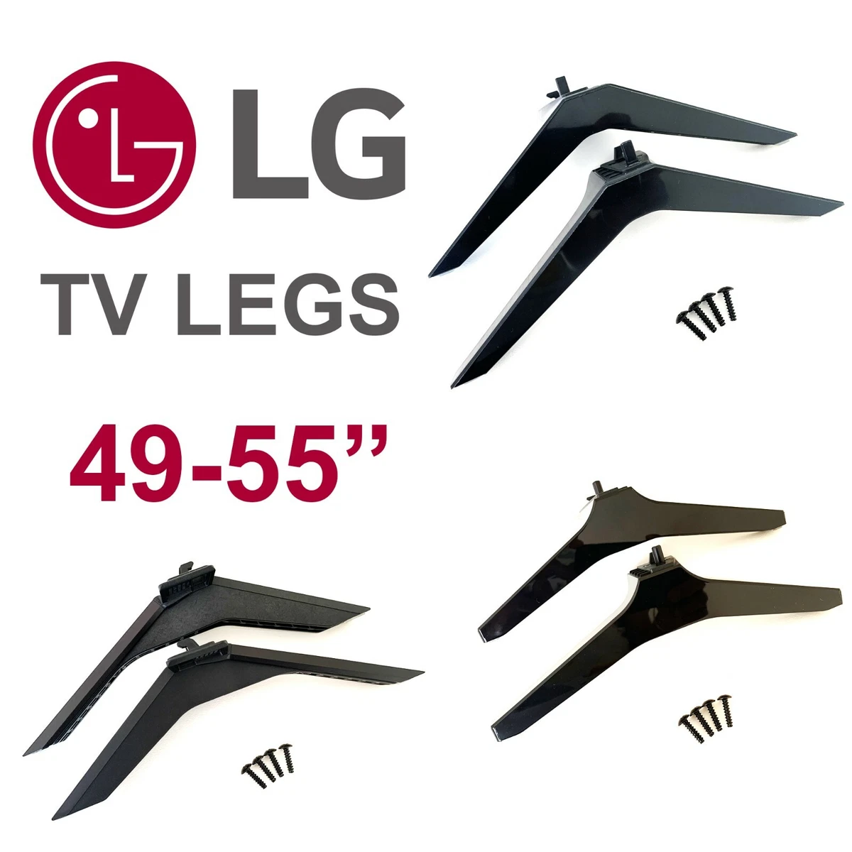 LG 49, 50, 55 TV Stand Legs/Feet Pair - UJ / UK / UM / UN / UP / UQ  Series