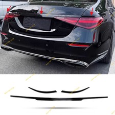 3PCS For Benz S-Class 2021-2024 Black steel R...