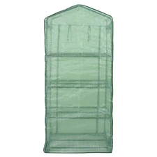 4 Tier Portable Mini Greenhouse with Reinforced Cover Green House Yard Indoor