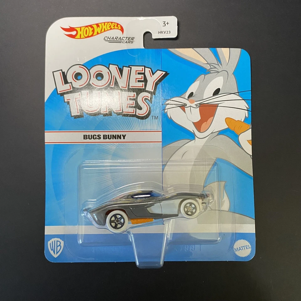 Juego completo de 7 coches de personajes Looney Tunes Hot Wheels 2020 - Bugs Bunny Marvin Taz Foto 2 de 4