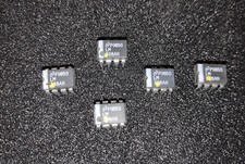 5 unidades/pcs LM308AN -NATIONAL SEMICONDUCTOR DIP8 amplificador operacional, puntos de prueba