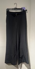 Elie Tahari Wide Leg Pleated Pants. High Rise Women Size: 6 Color: Black.