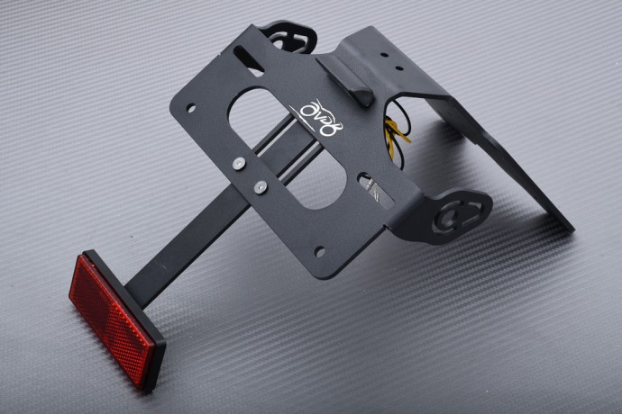 Support de plaque AVDB avec catadioptre amovible pour Yamaha XT-Z 700 Tenere Rallye