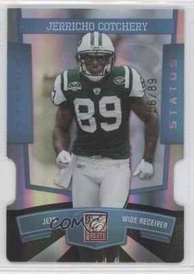 2010 Donruss Elite Light Blue Status Die-Cut 56/89 Jerricho Cotchery #69 9vs