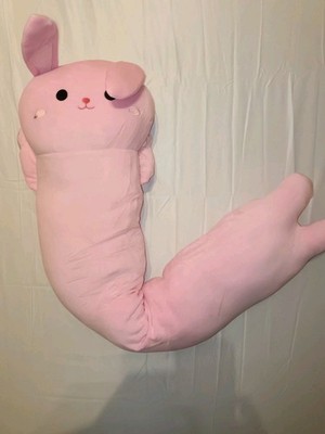 X4 110 cm großes rosa Häschen Kaninchen Plüsch Körperkissen Kawaii Stofftier Kissen