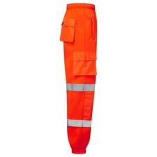 Supertouch Eco Hi-Vis Joggers GRS Recycled Polyester Comfortable Fit Safety