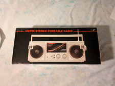 Americana AM/FM Stereo Portable Radio Vintage Boombox new, Box with Manual