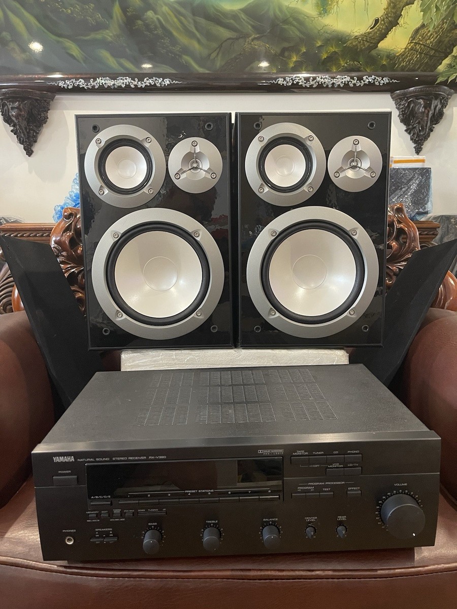 Yamaha Pair NS-6490 Speakers & RX-V390 Receiver + Remote & YST