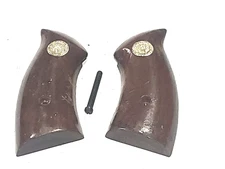 INA Tiger Mod 1  .38 Special Revolver Parts:  Wood Grips and Screw.  OEM
