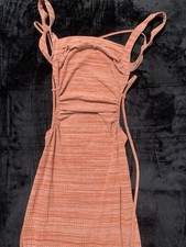 Mauve Bodycon Maxi Open Back Sleeveless Dress W/ Leg Slit