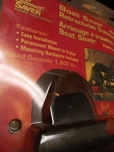 2 New Rod Saver Boat Saver Retractable Transom Tie-Down 40" Strap 1800 Lb. Load - Foto 2 di 4