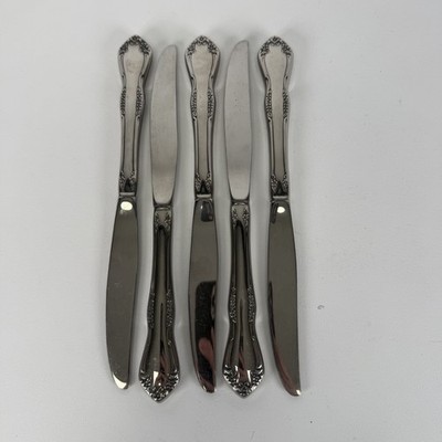 5 Pcs WM. A Rogers Oneida Ltd. Deluxe Stainless BUTTER KNIFE Mansfield Amadeus