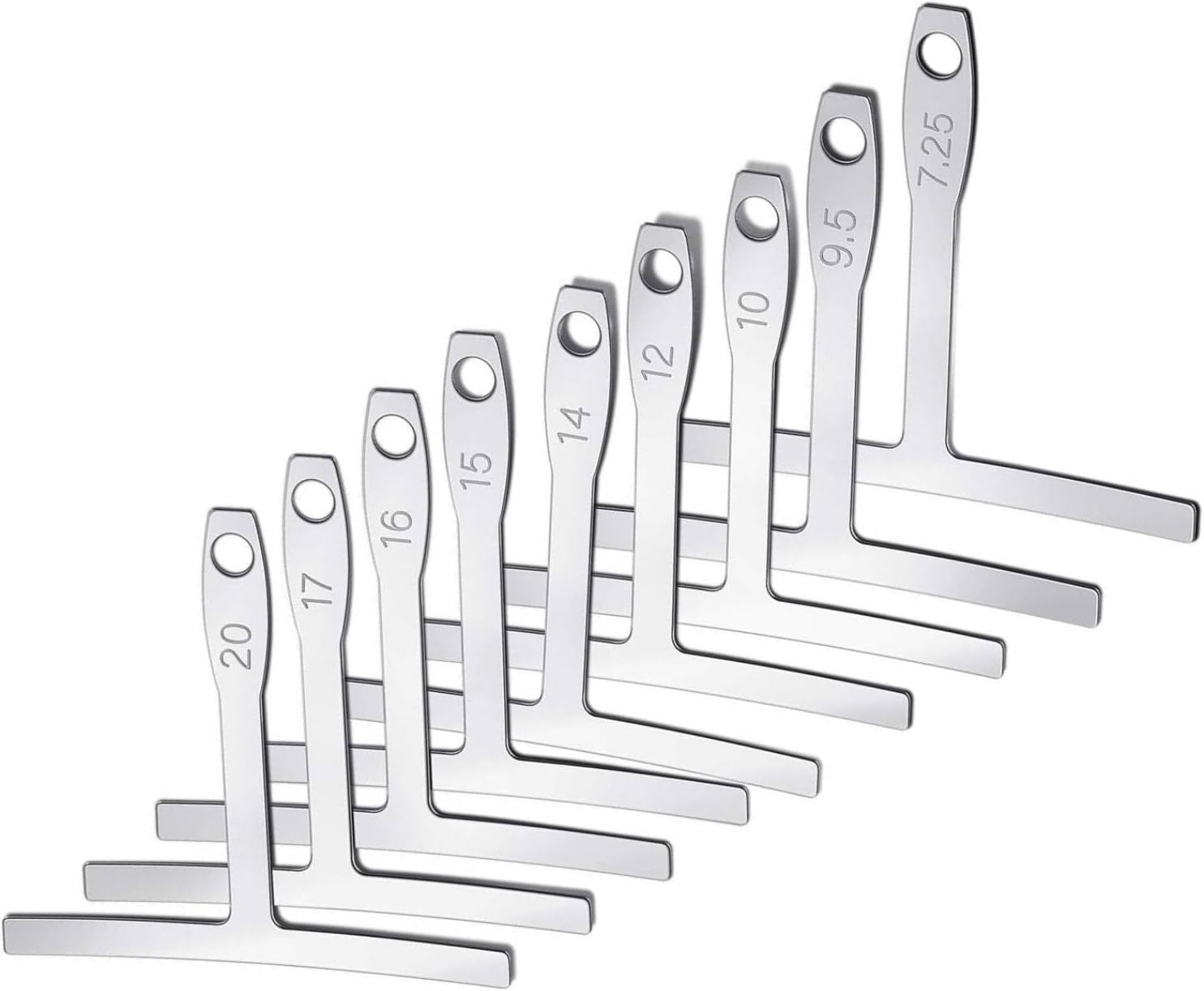 9 Pcs Guitar Radius Gauge and String Action Ruler – Universal Guitar Tools