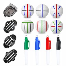 Professional 8 Pack Precision Golf Ball Marker Set, Upgrade Your BLACK