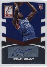 2014-15 Donruss Elite Status Signatures Blue Die-Cut 26/49 Jerami Grant Auto c6i