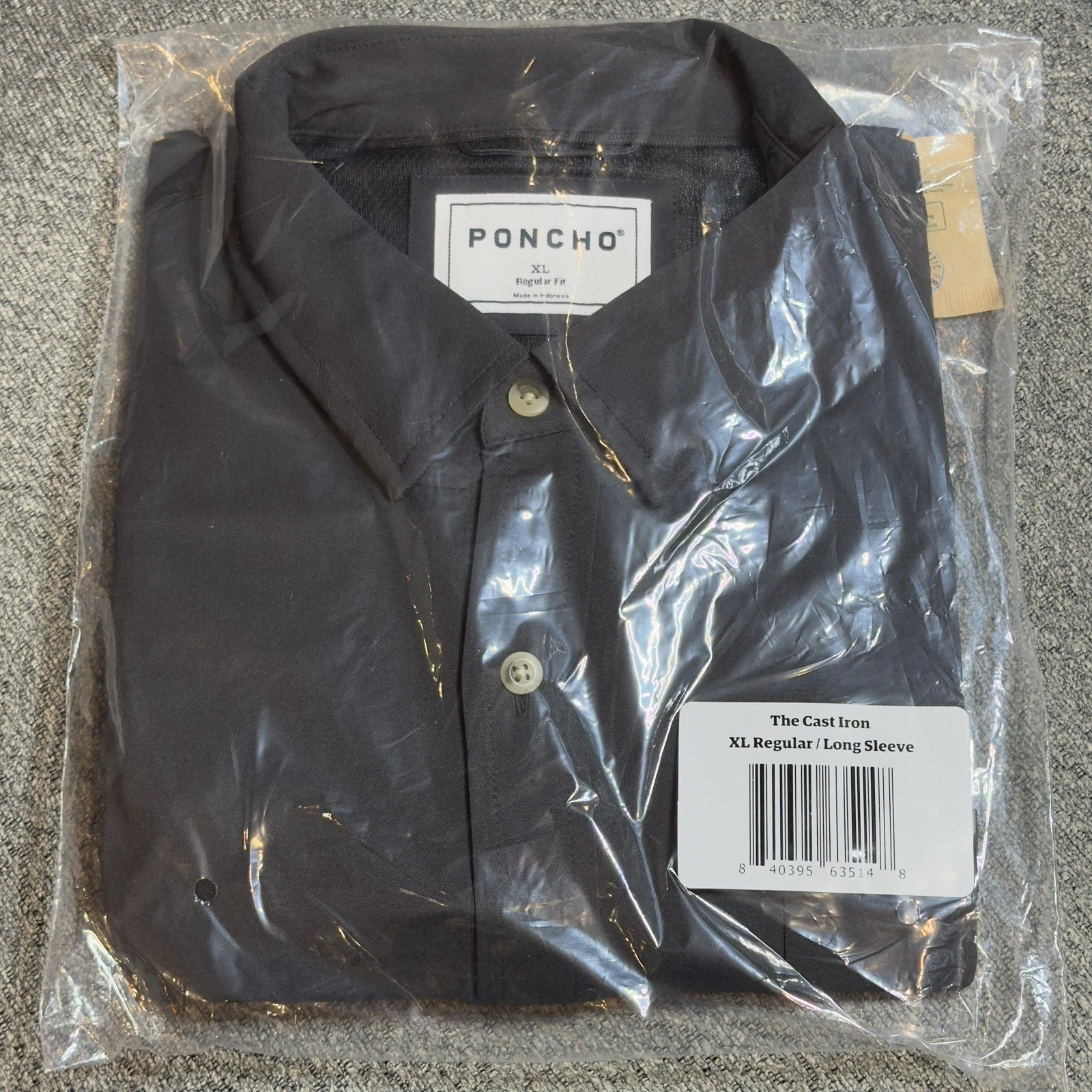 NEW Poncho Shirt Mens XL Regular Black Long Sleeve Button Up Outdoor Cast Iron
Opens in a new window