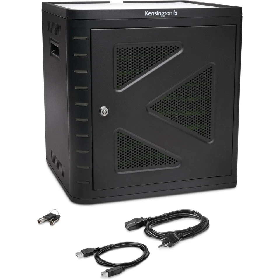 Kensington Charge & Sync Tablet Computer Cabinet - Tabletop - Black (k67862am) - Image 2 of 4
