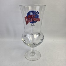 VINTAGE PLANET HOLLYWOOD Berlin GLASS GOBLET STEMMED STAR DESIGN COLLECTIBLE
