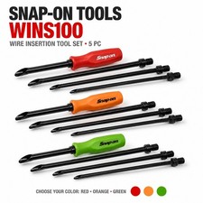 Snap On Tool Wire Insertion Tool Set 5 Pc 3 Different Colors Hard Handle Wins100 Snap On Tool Wire Insertion Tool Set 5 Pc 3 Different Colors Hard Handle Wins100
