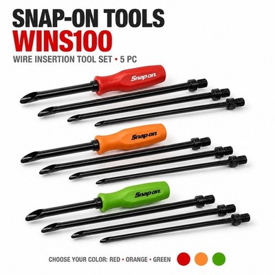 Snap On Tool Wire Insertion Tool SET 5 Pc 3 different Colors hard