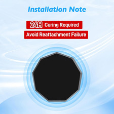 4 Pcs Adhesive Metal Piece Replacement Compatible with Garmin Low-Profile Mag...