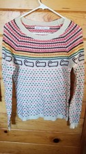 Vintage Woolrich Sweater Womens Small Sheep Print Wool Blend
