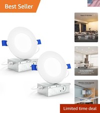 Sunco 4 Inch LED Recessed Lights, Slim Canless Ceiling Lighting, 650 LM, 10W ...