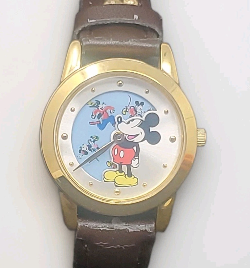 Vintage Seiko SII Women MU2390 Disney Mickey Mouse Leather  display picture 1