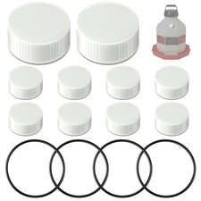 Poultry Fountain Renewal Waterer Parts, 10 Replacement Caps  4 O Rings, Comp...