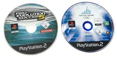 Bundle Pro Evolution Soccer 5 Torino 2006 PlayStation 2 PS2 NUR CD OHNE Hülle