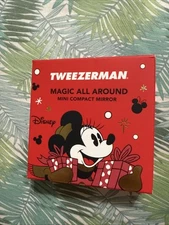 NIB Tweezerman Disney Mini Compact Travel Mirror MAGIC ALL AROUND Minnie Mouse