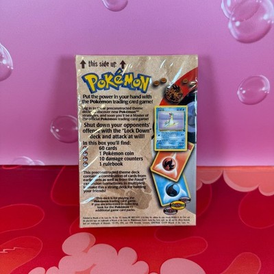 Sealed Pokemon Fossil Lockdown Theme Deck Lapras Holo Vintage WoTC
