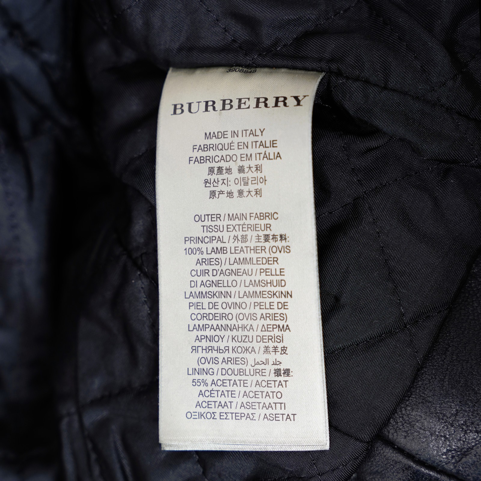 BURBERRY Womens Leather Jacket Black Biker Brit UK12 US10 IT44 Celebrity Loseley thumbnail 20