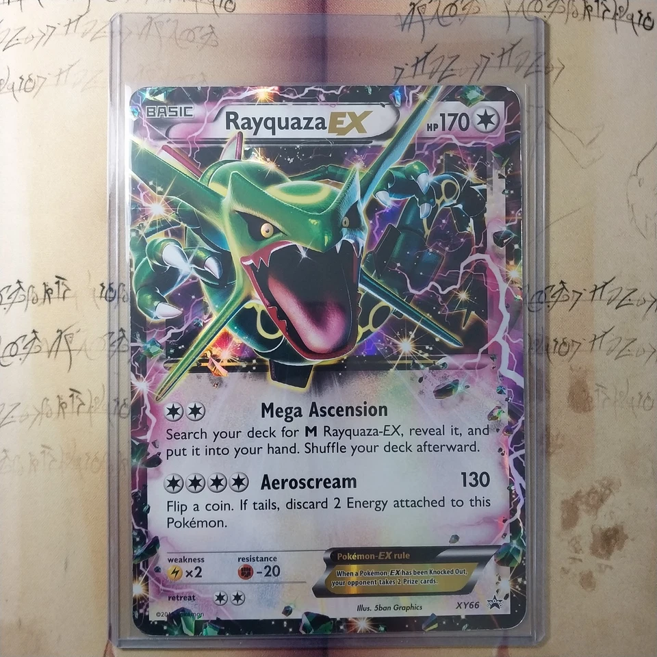 Rayquaza EX XY69 Black Star Promo JUMBO Holo Pokemon Card English - Image 4 of 4