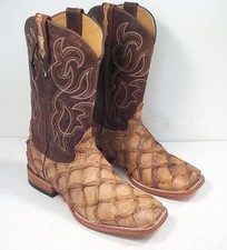 Cody James Mens 10 D Brown Square Toe Piraruc...