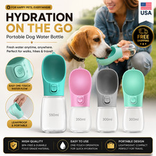 Portable Dog Water Bottle Leakproof Pet Travel Drinking Feeder for Dogs