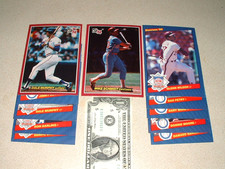1984-86 DONRUSS BASEBALL OVERSIZED CARD LOT OF 11-MIKE SCHMIDT, DALE MURPHY